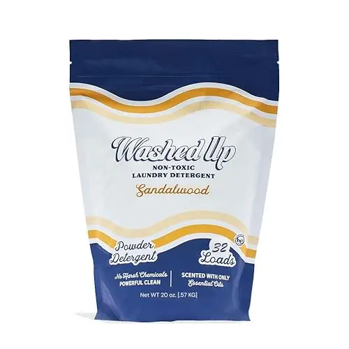 Washed Up Goods Laundry Detergent Powder bag with scoop