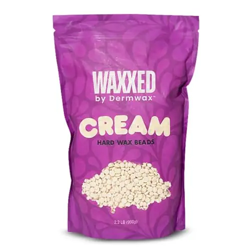 WAXXED Cream Hard Wax Beads with titanium dioxide