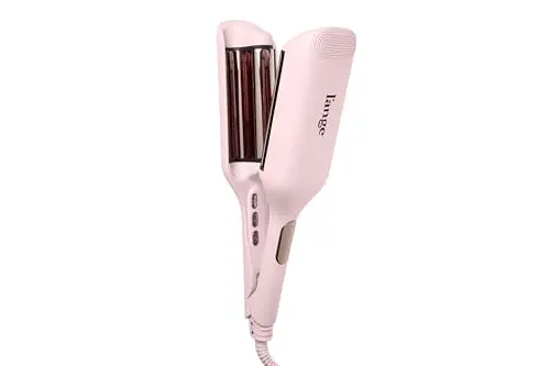 L'ANGE HAIR Blush Titanium Deep Wave Crimper with W-Shaped Barrel