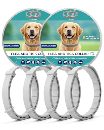 Accecraft soft grey flea collar for small dogs and puppies, made with upgraded comfortable material.