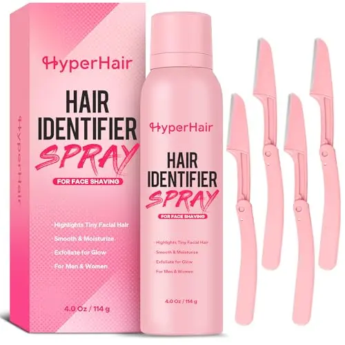 HyperHair Hair Identifier Spray kit with spray and razors
