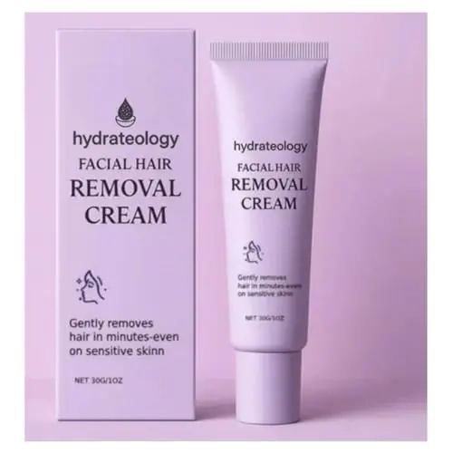 Hydrateology Facial Hair Removal Cream with Spatula Applicator