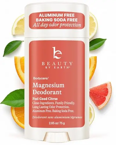 Beauty by Earth Aluminum Free, Magnesium Deodorant with Citrus scent