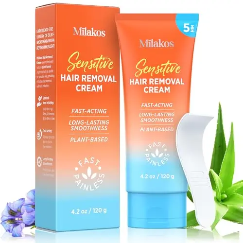 Milakos painless hair removal cream for sensitive skin