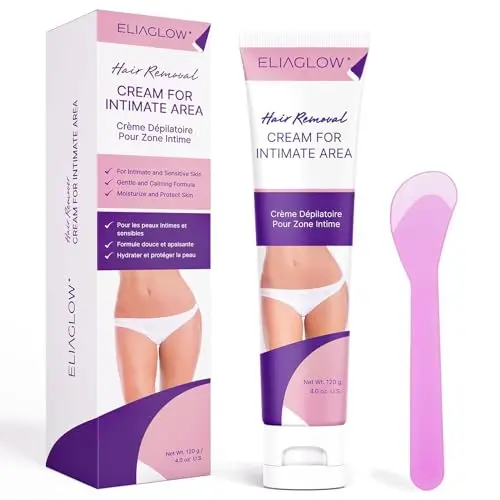 ELIAGLOW hair removal cream for sensitive underarm and bikini area