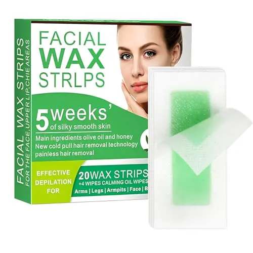 YSCFHSHC wax strips for face with natural formula label