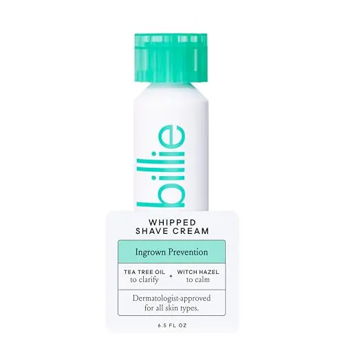 Billie Whipped Shave Cream with witch hazel and tea tree for ingrown prevention